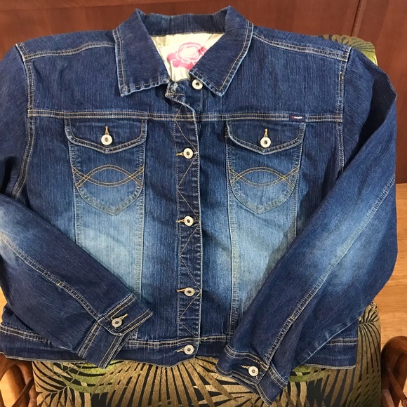 Distressed Jean Jacket by Angels - Picture 1 of 4